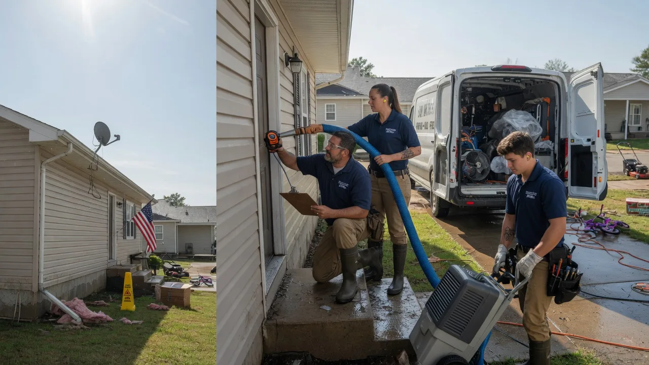 Ceiling Water Damage Restoration in Manilla, IN near me